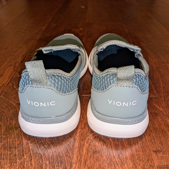 Vionic Womens Julianna Sz 5 Sage Green Slip-on Sneaker Mesh Work Shoe Comfort - Picture 6 of 12